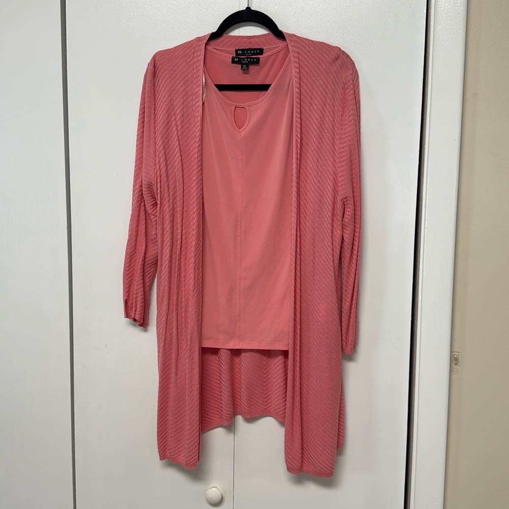 Cardigan with matching blouse